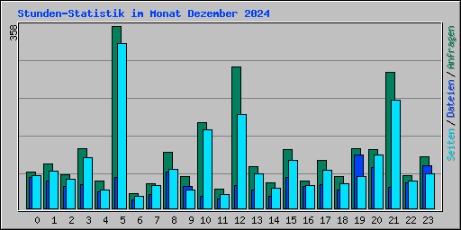 Stunden-Statistik im Monat Dezember 2024