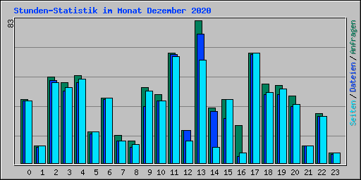 Stunden-Statistik im Monat Dezember 2020