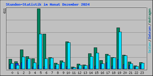 Stunden-Statistik im Monat Dezember 2024