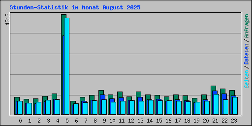 Stunden-Statistik im Monat August 2025