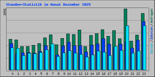 Stunden-Statistik im Monat Dezember 2025