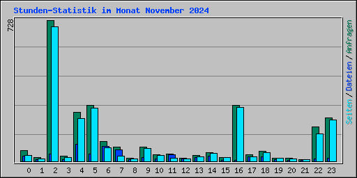 Stunden-Statistik im Monat November 2024