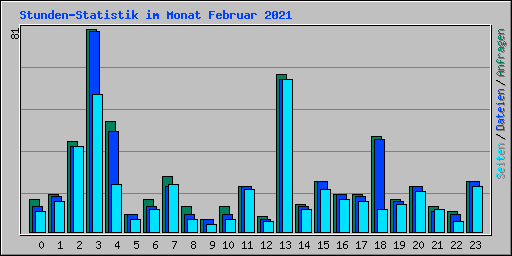 Stunden-Statistik im Monat Februar 2021