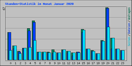 Stunden-Statistik im Monat Januar 2020