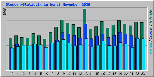Stunden-Statistik im Monat November 2020